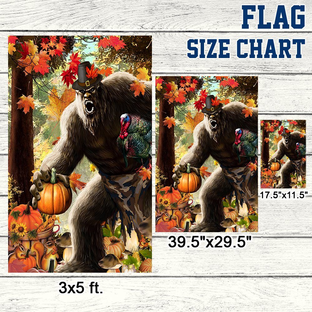 Bigfoot Thanksgiving Flag LNT567F Bigfoot Thanksgiving Flag LNT567F