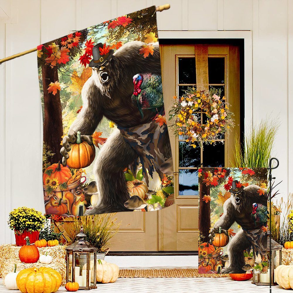 Bigfoot Thanksgiving Flag LNT567F Bigfoot Thanksgiving Flag LNT567F