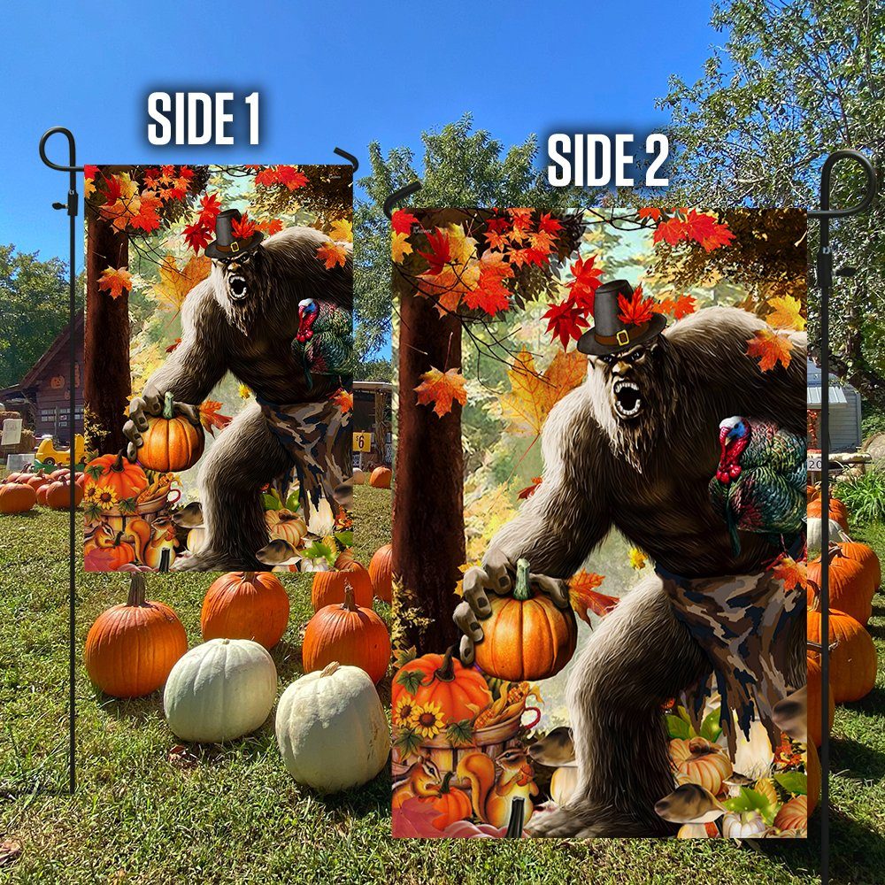 Bigfoot Thanksgiving Flag LNT567F Bigfoot Thanksgiving Flag LNT567F