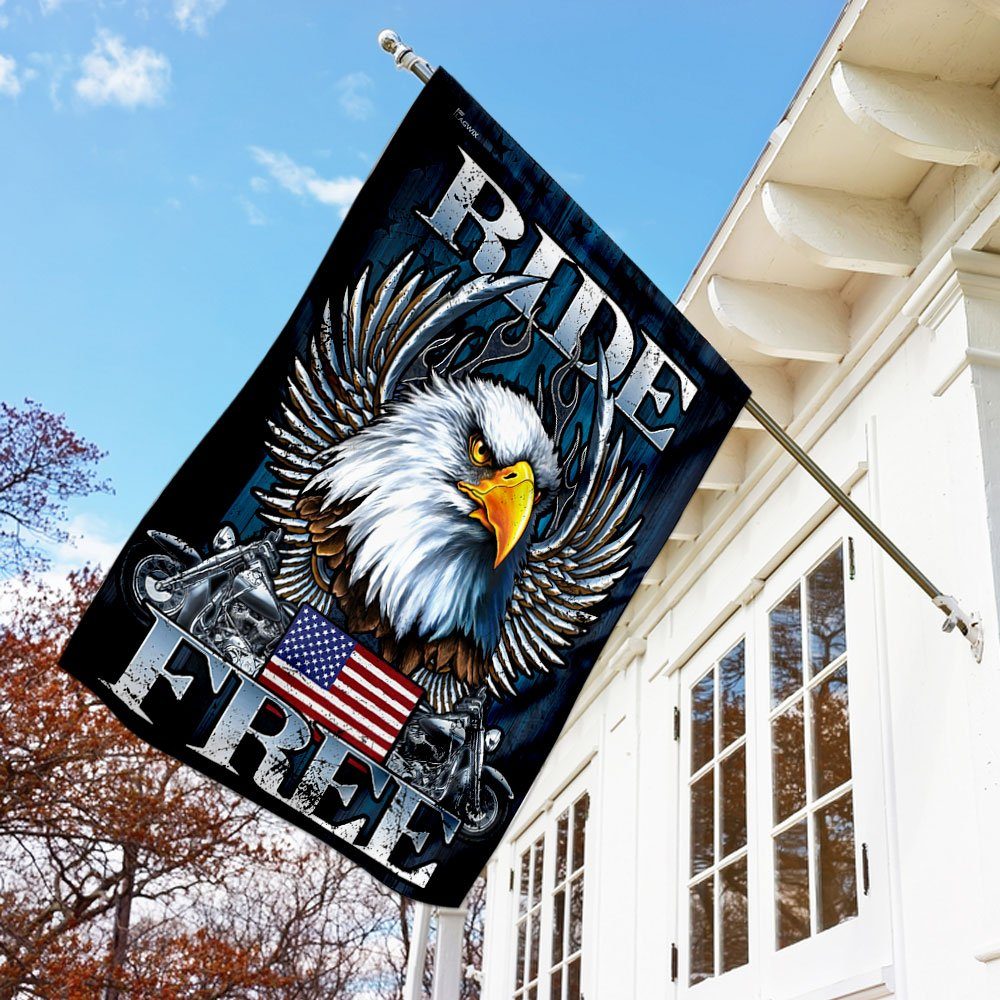 Biker – Ride Free Flag
