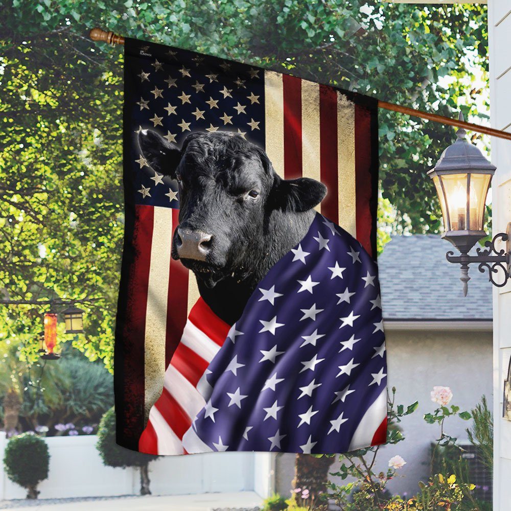 Black Angus American Patriot Flag BNL40Fv64