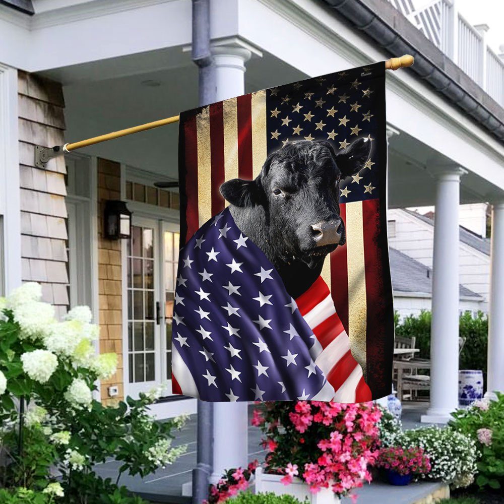 Black Angus American Patriot Flag BNL40Fv64