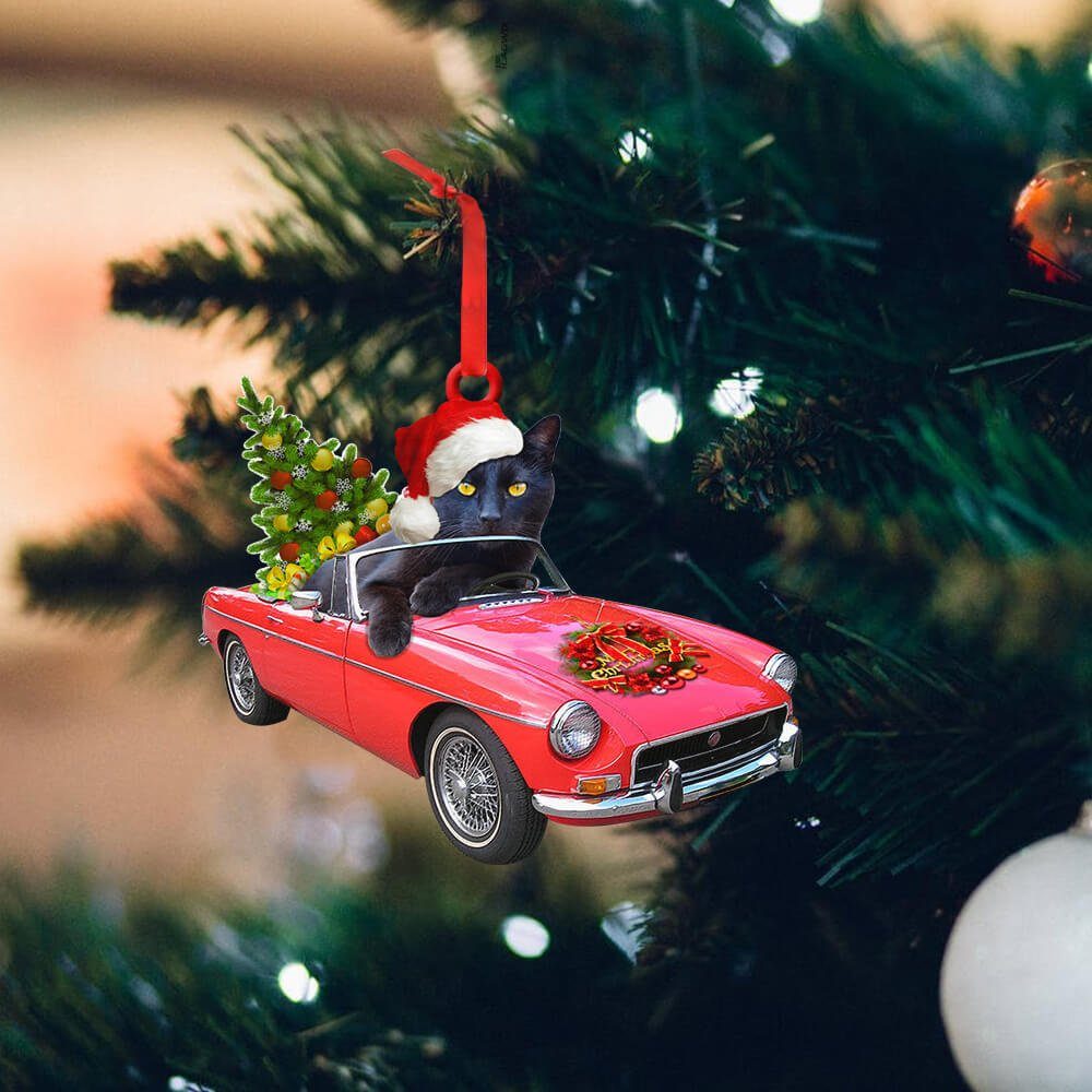 Black Cat Custom – Shaped Ornament Winter NNT1350Ov1