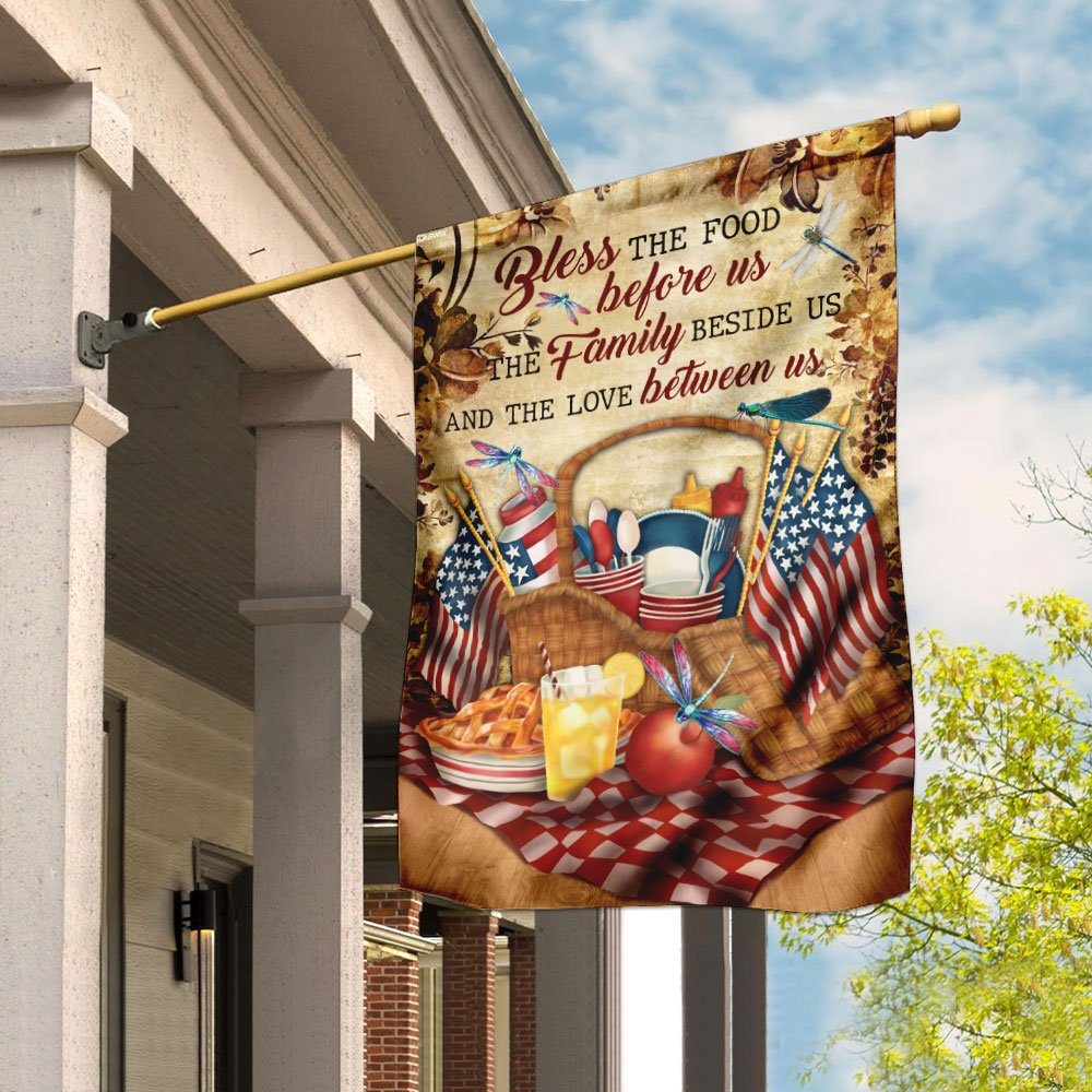 Bless Us 4th July Flag