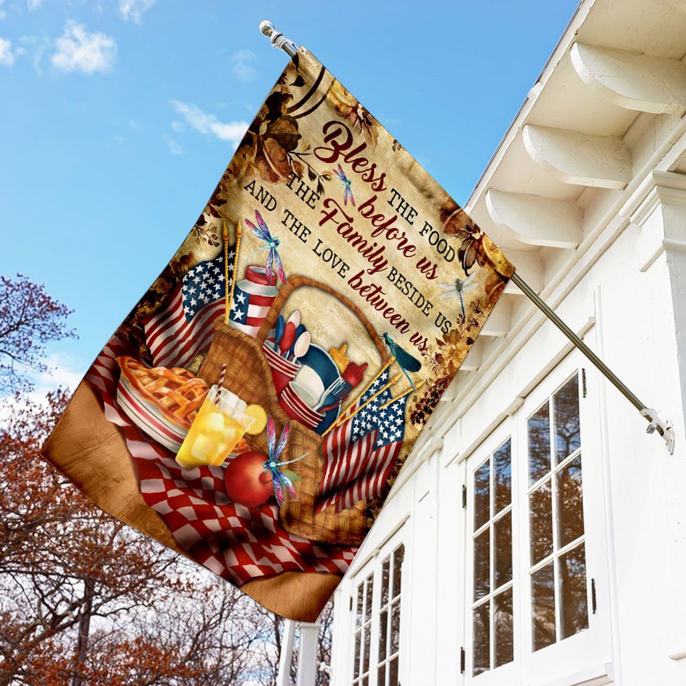 Bless Us 4th July Flag