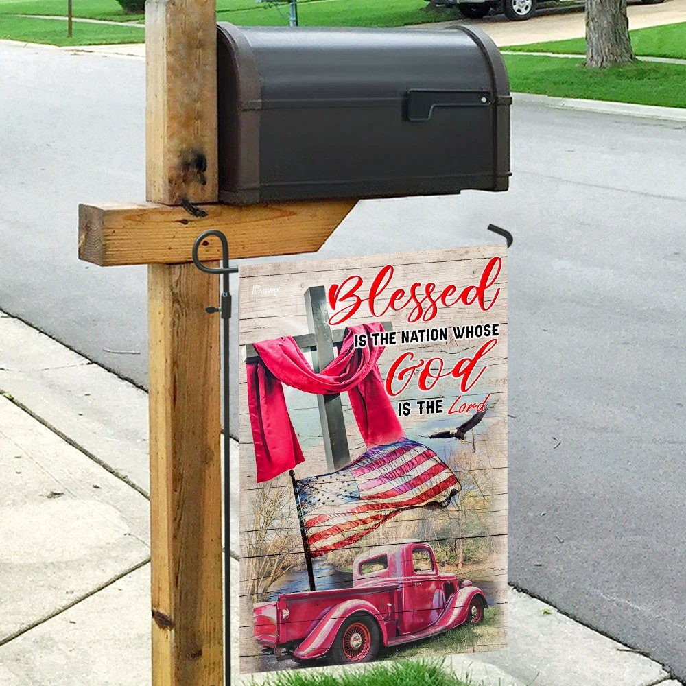 Blessed Is The Nation Whose God Is The Lord Flag