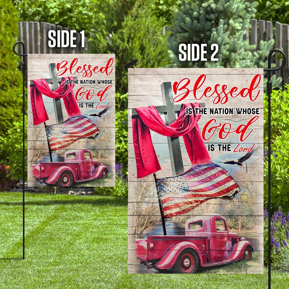 Blessed Is The Nation Whose God Is The Lord Flag