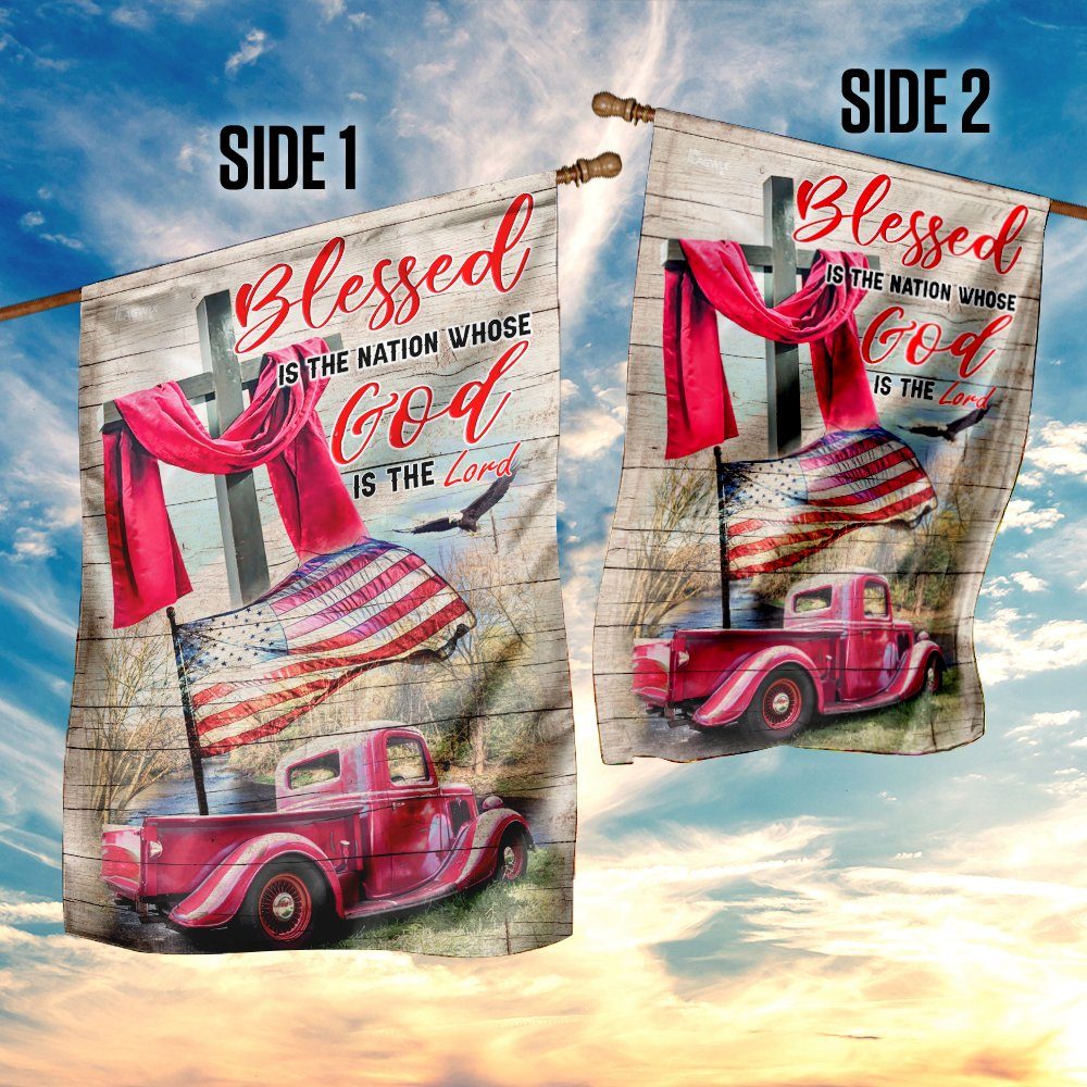 Blessed Is The Nation Whose God Is The Lord Flag