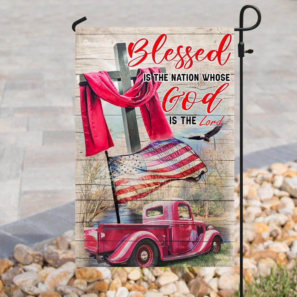 Blessed Is The Nation Whose God Is The Lord Flag