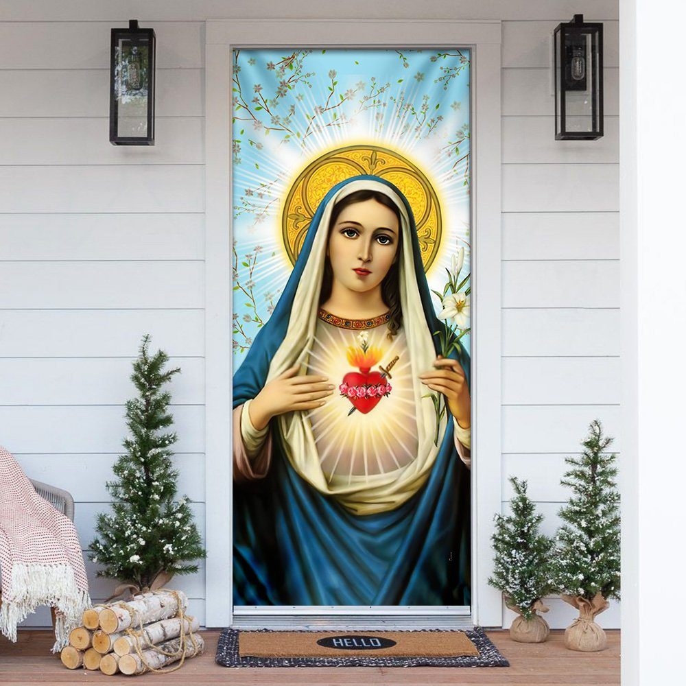Blessed Virgin Mary Door Cover