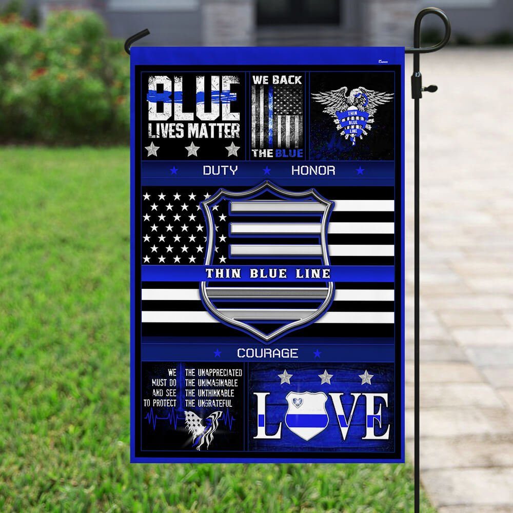 Blue Lives Matter Flag
