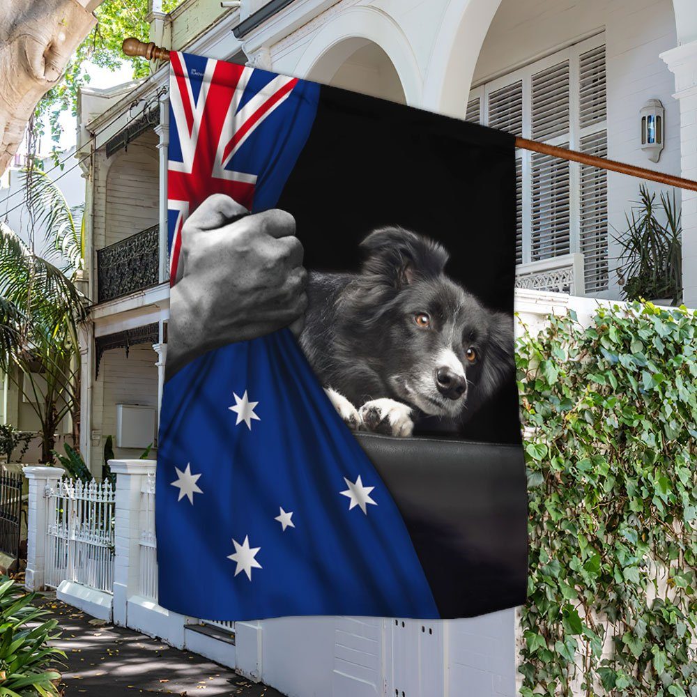 Border Collie Australian Flag TRL1663Fv6