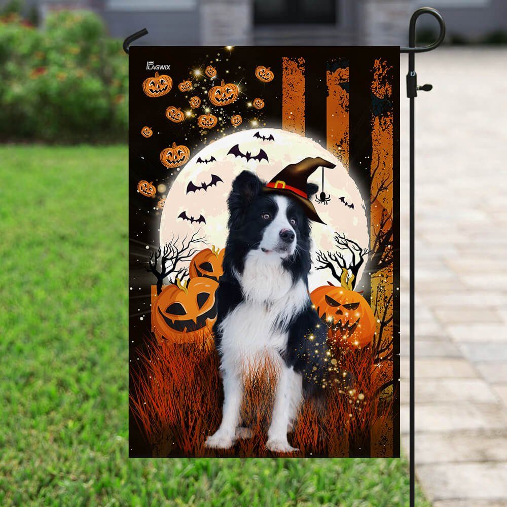 Border Collie Happy Halloween Flag Border Collie Happy Halloween Flag