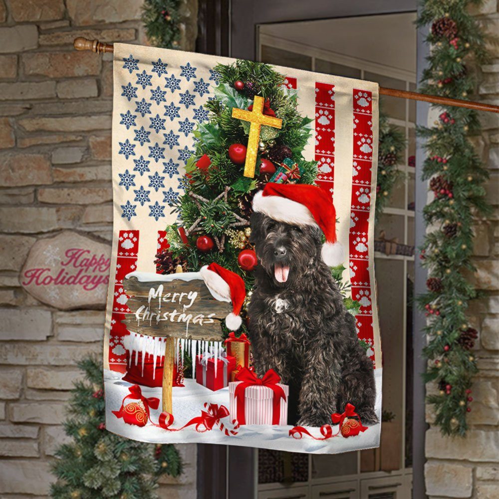 Bouviers Des Flandres Dog Christmas Flag QNN565F