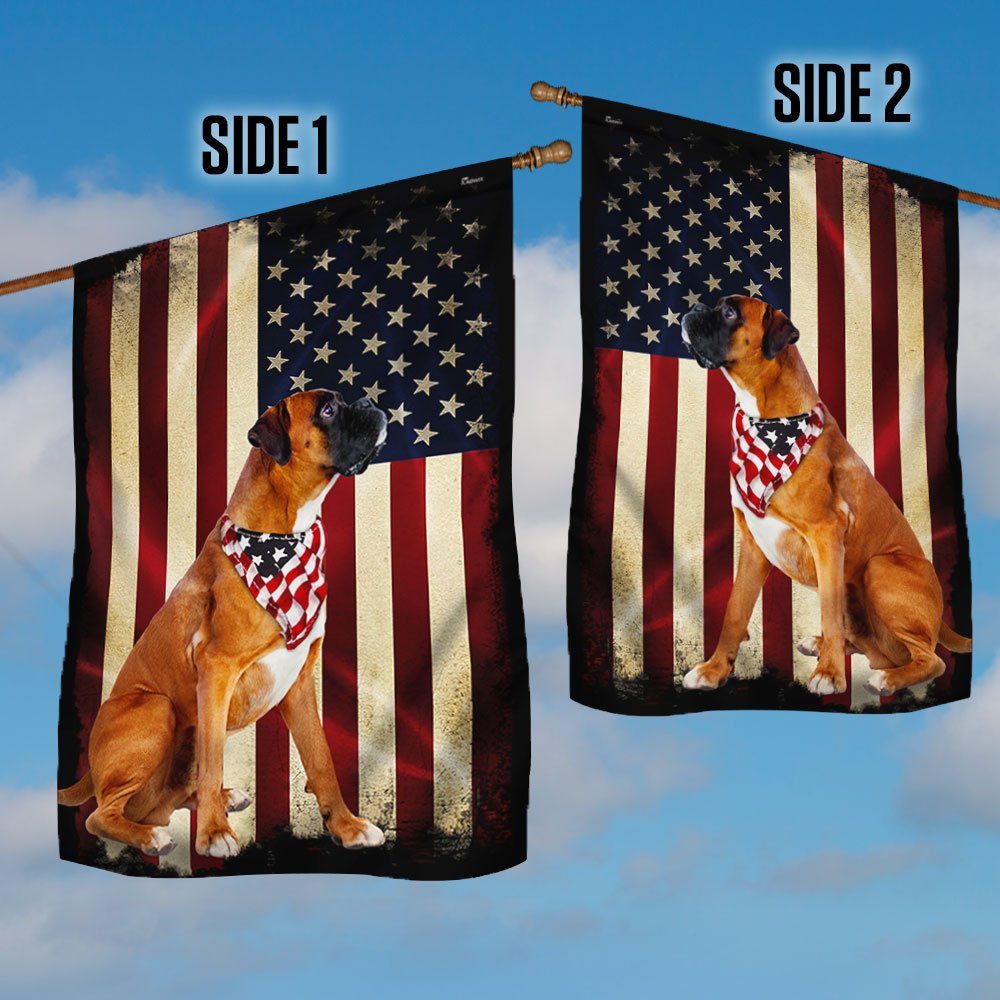 Boxer Dog American Patriot Flag PS11F