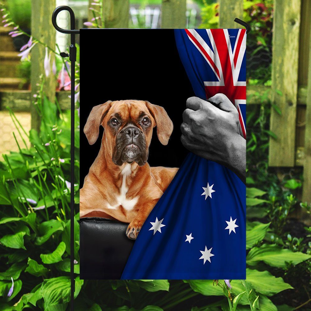 Boxer Dog Lover Australian Flag TRL1663Fv9 Boxer Dog Lover Australian Flag TRL1663Fv9