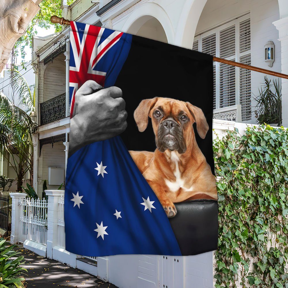 Boxer Dog Lover Australian Flag TRL1663Fv9