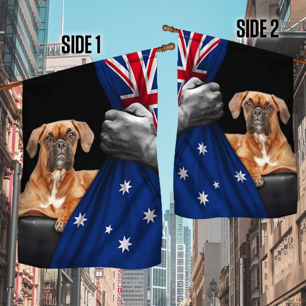 Boxer Dog Lover Australian Flag TRL1663Fv9 Boxer Dog Lover Australian Flag TRL1663Fv9