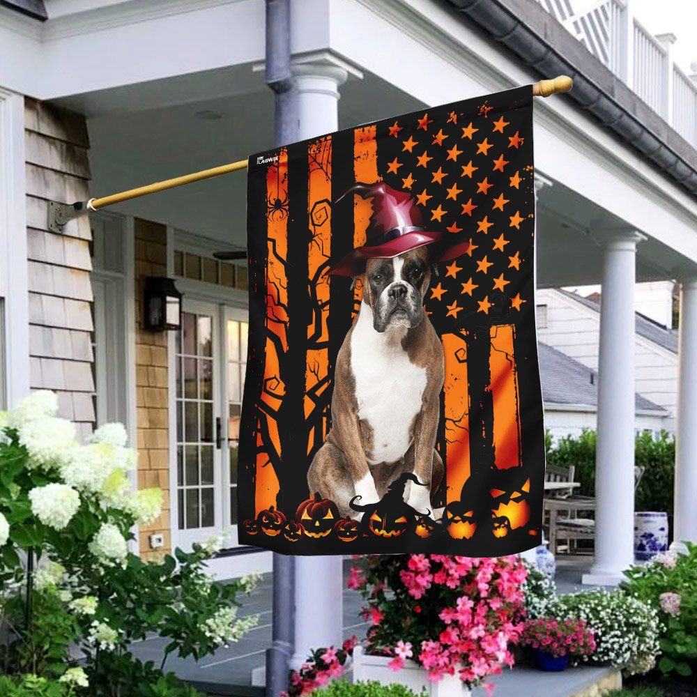Boxer Halloween Flag