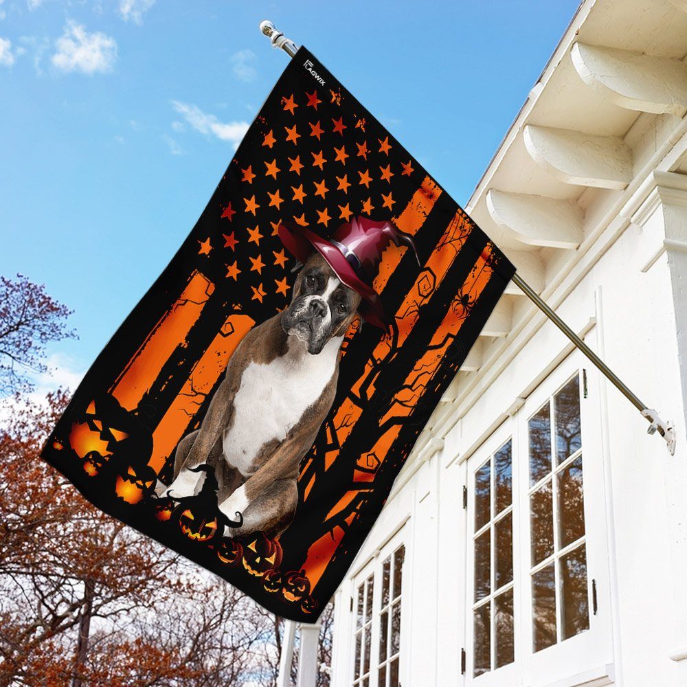 Boxer Halloween Flag