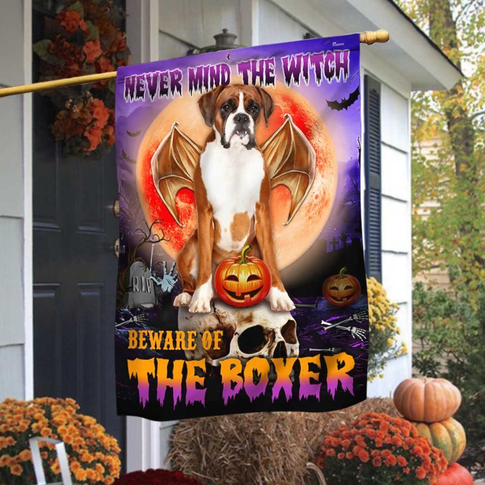 Boxer Halloween Flag Beware Of The Boxer DBD2796Fv22