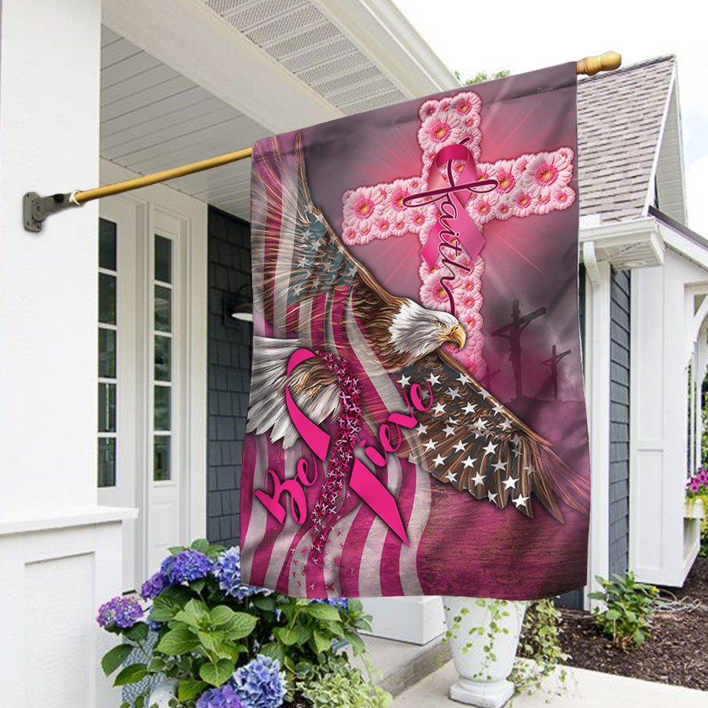 Breast Cancer Awareness Believe Flag LHA1763F