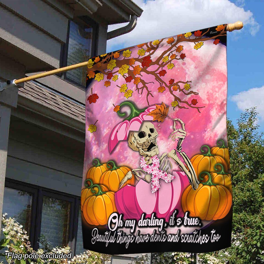 Breast Cancer Awareness Flag Pinky Pumpkin TTY259F