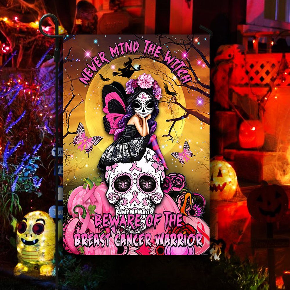 Breast Cancer Awareness Flag Pumpkin Halloween THH3387F