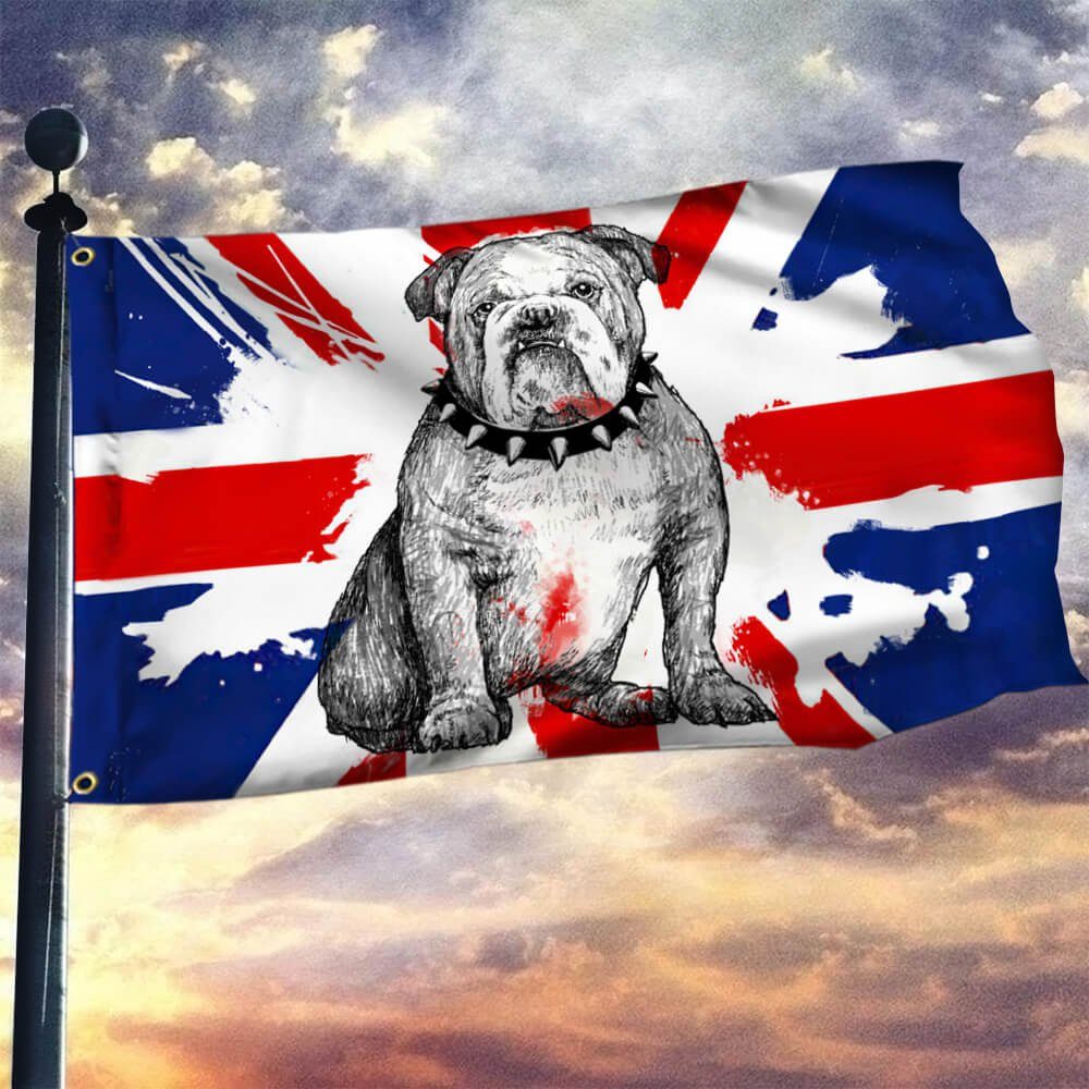 British Bulldog Grommet Flag UK Proud NTB243GFv2