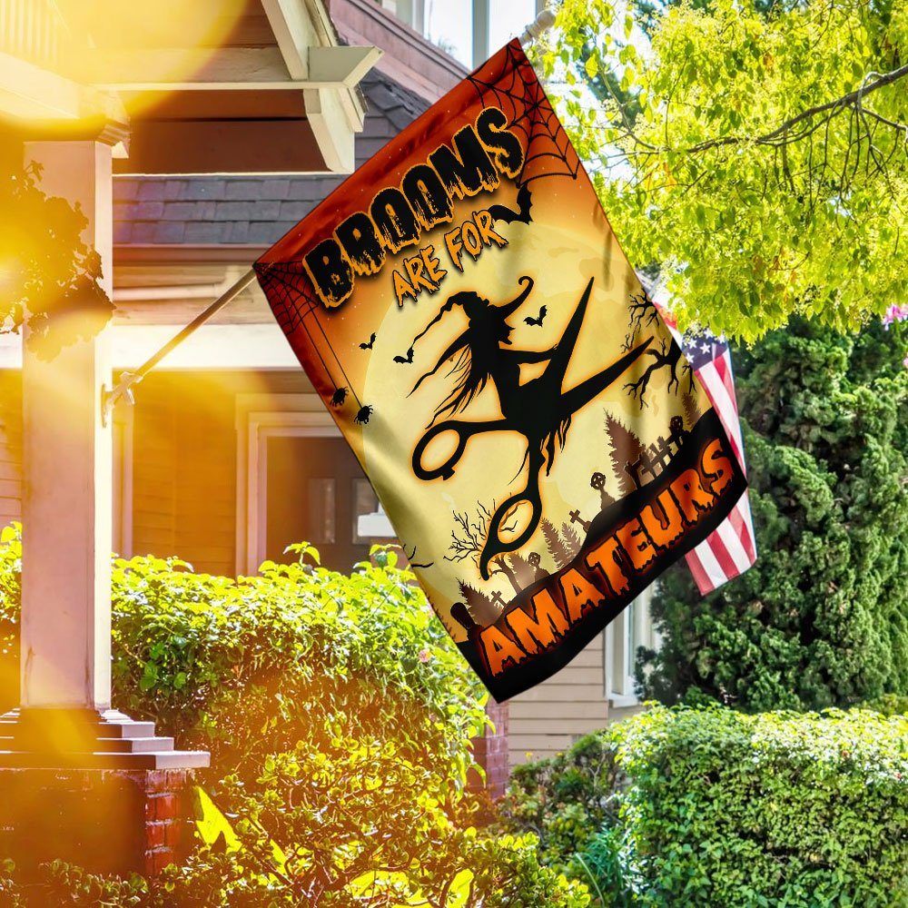 Brooms Are For Amateurs Flag
