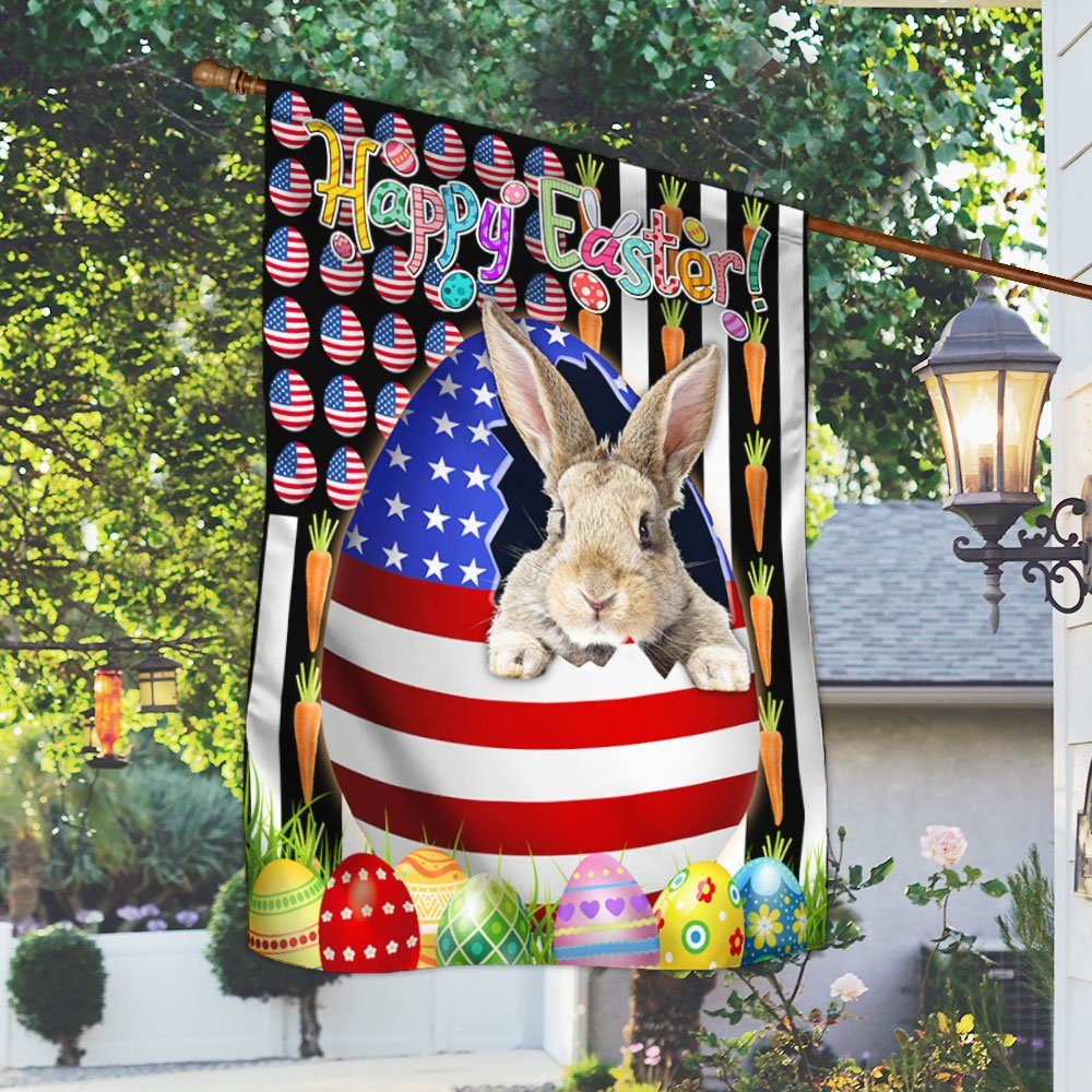 Bunny Rabbit Easter Day Flag LNH031F