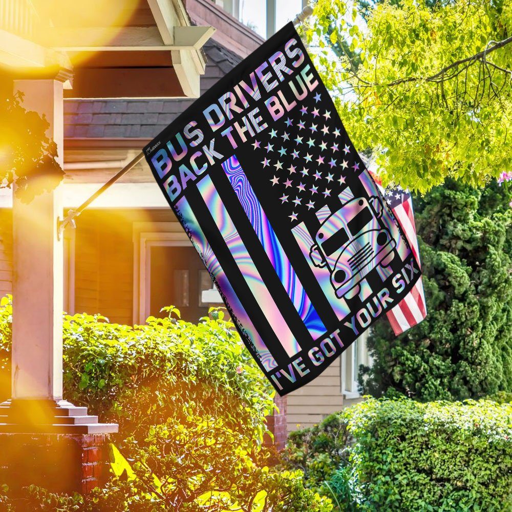 Bus Drivers Back The Blue Flag