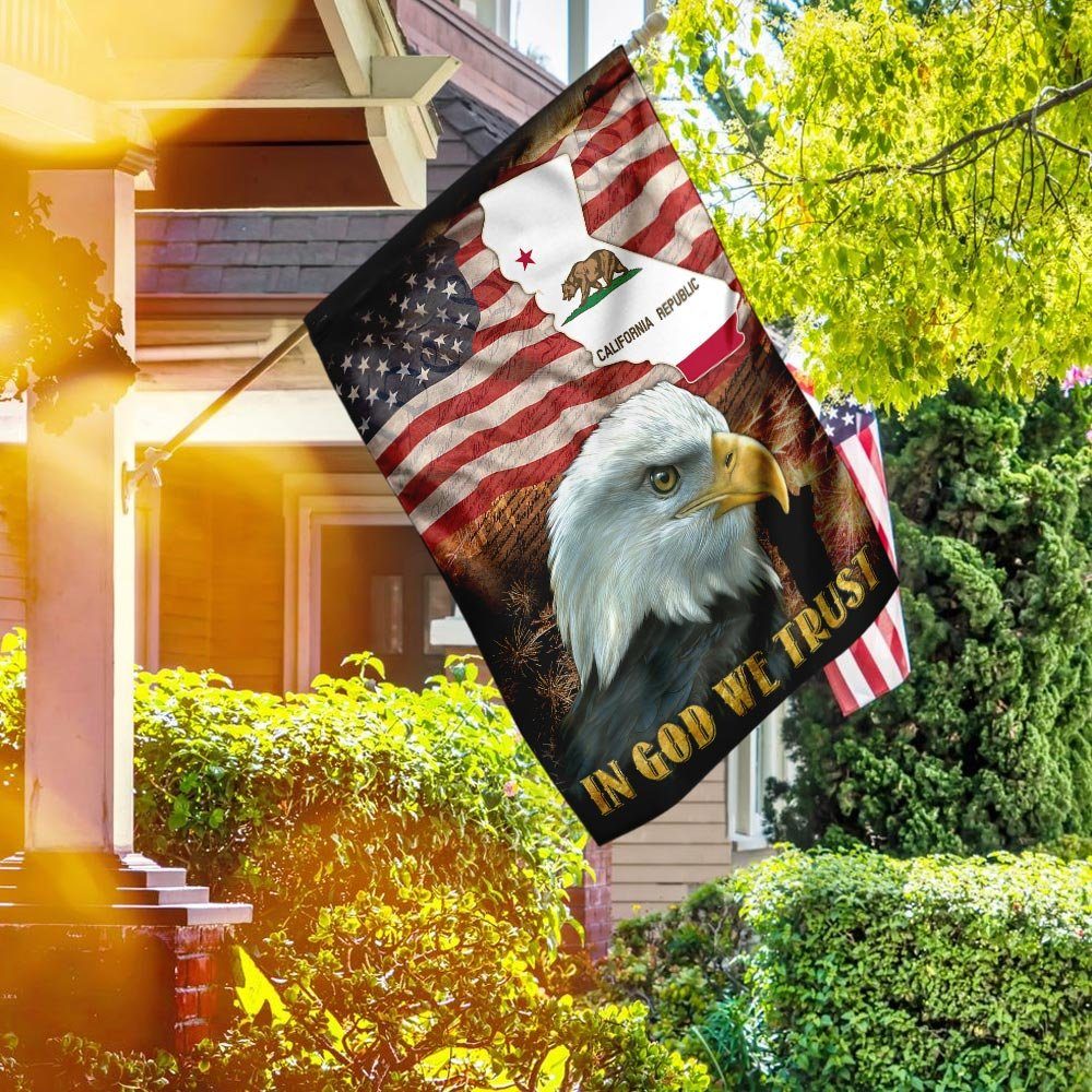 California State Patriotic American Independence Day Flag