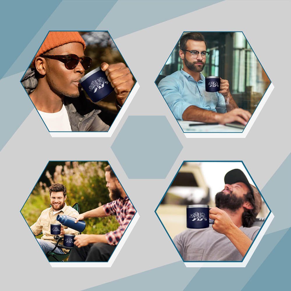 Camping Insulated Coffee Mug Adventure Awaits Mug LNT206CMv1 Camping Insulated Coffee Mug Adventure Awaits Mug LNT206CMv1