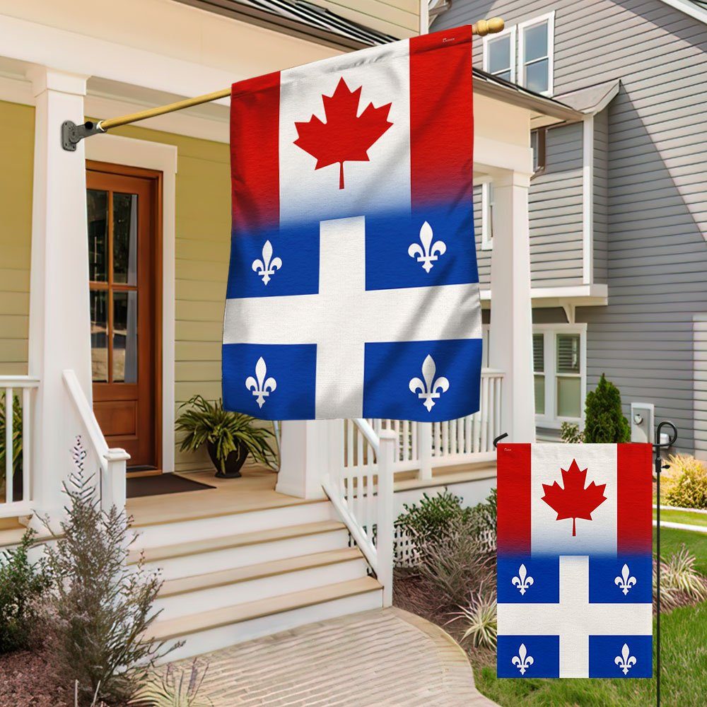 Canada And Quebec Flag TQN341F Canada And Quebec Flag TQN341F