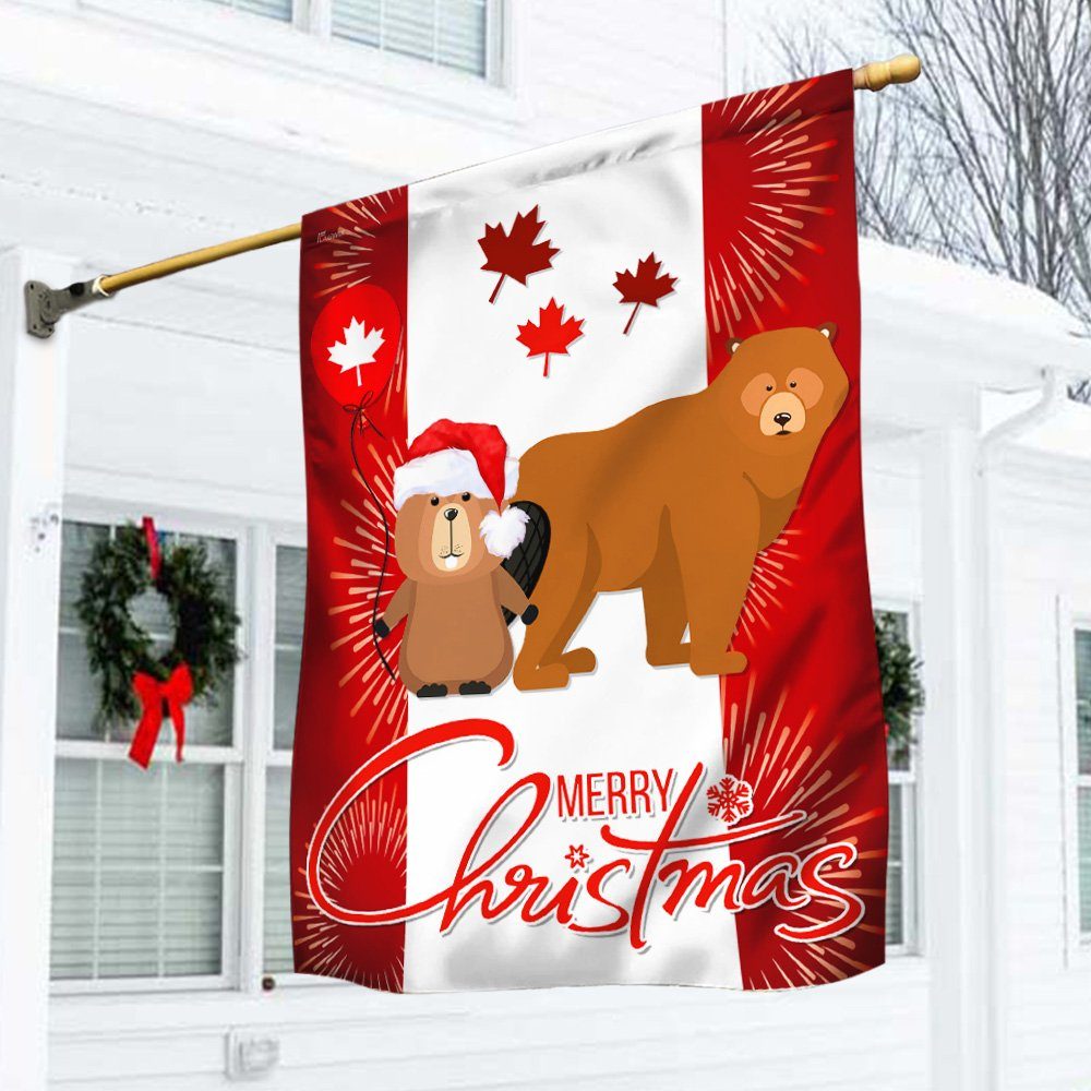 Canada Christmas Flag Happy Canada LNT770F