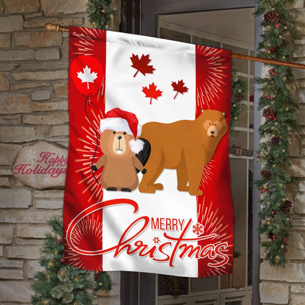 Canada Christmas Flag Happy Canada LNT770F