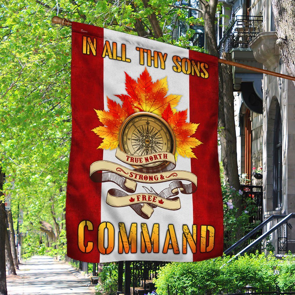 Canada Day Flag True North Strong And Free MLN166F