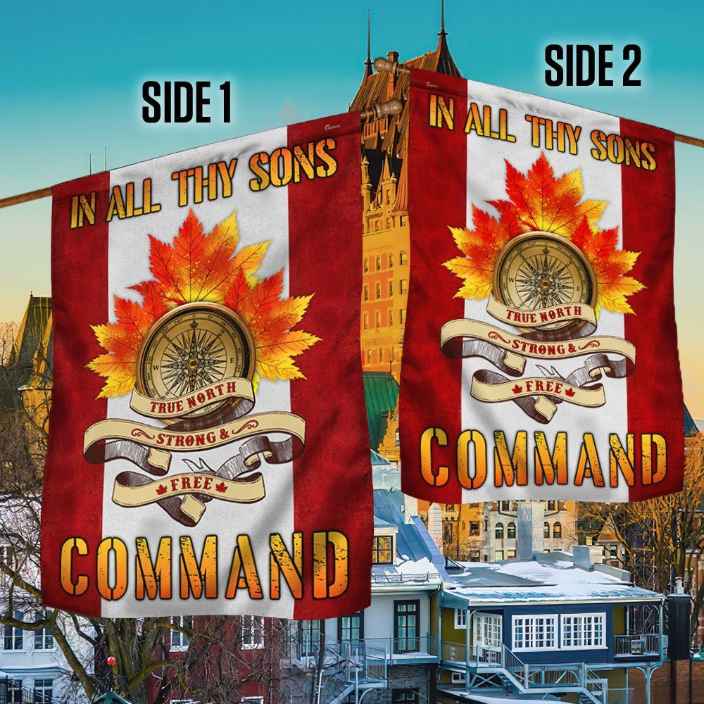 Canada Day Flag True North Strong And Free MLN166F