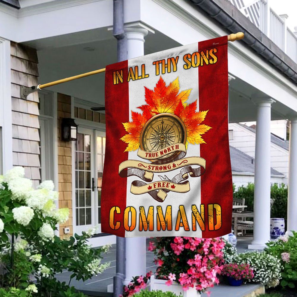 Canada Day Flag True North Strong And Free MLN166F