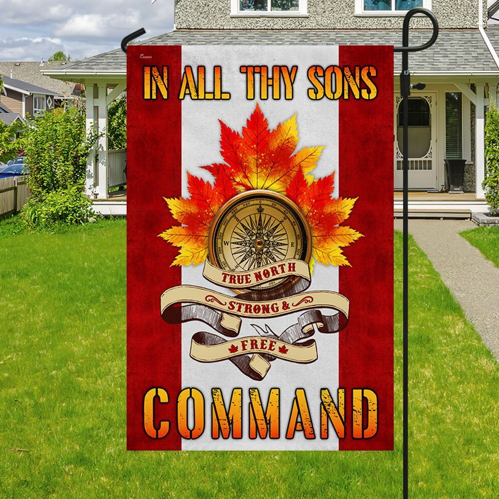 Canada Day Flag True North Strong And Free MLN166F