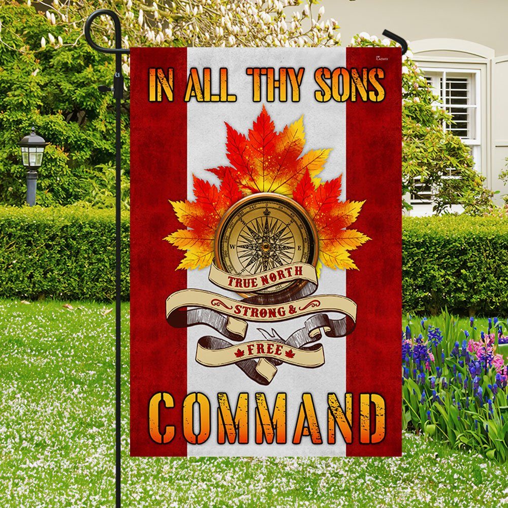 Canada Day Flag True North Strong And Free MLN166F