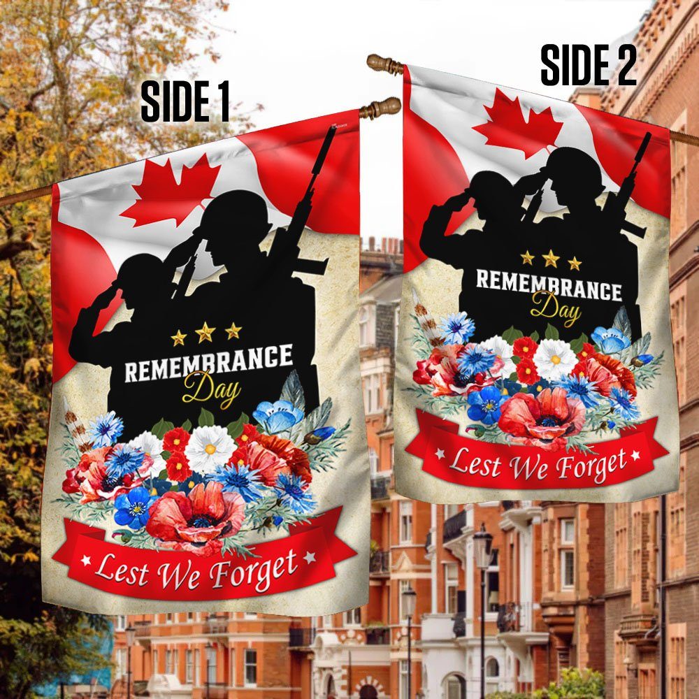 Canada Remembrance Day. Lest We Forget Flag LNT644F