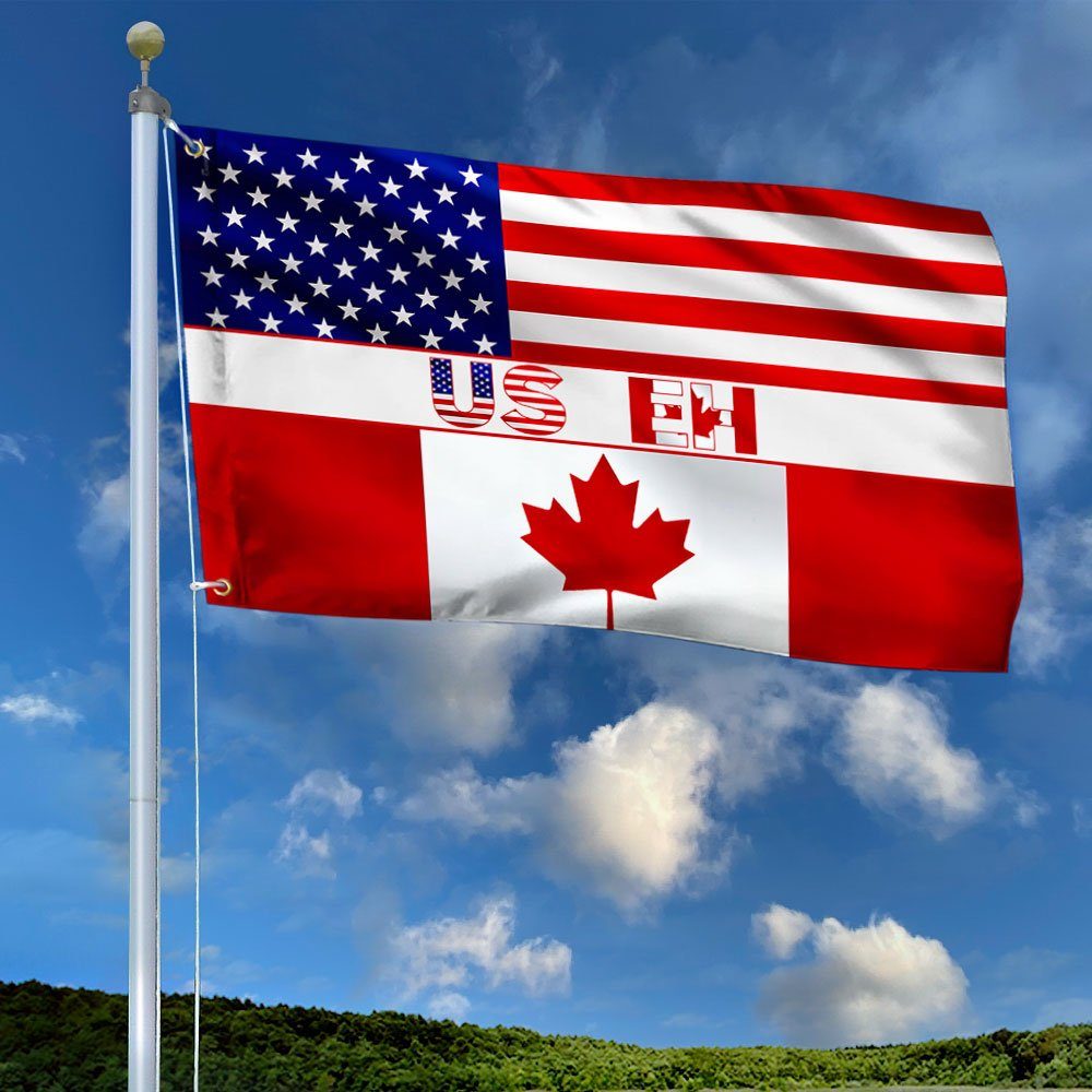 Canadian American US EH Grommet Flag QNN702GF