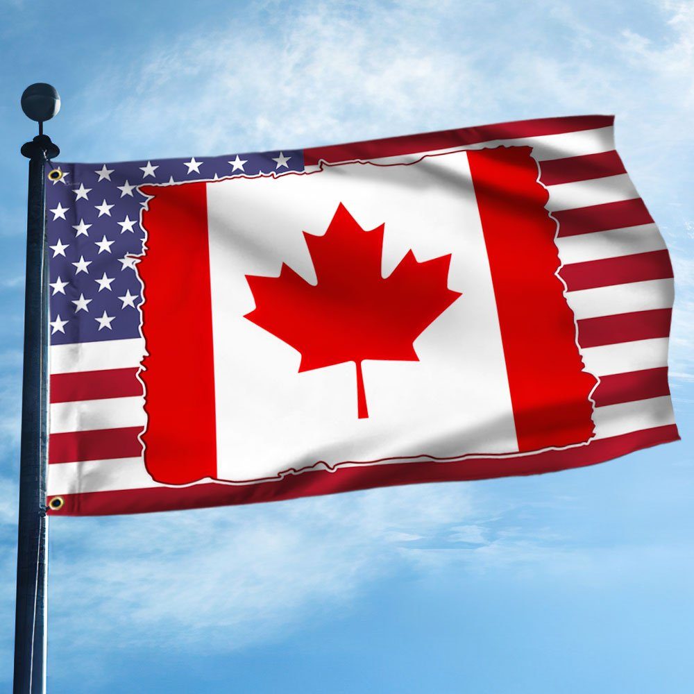 Canadian And American Grommet Flag TQN323GF
