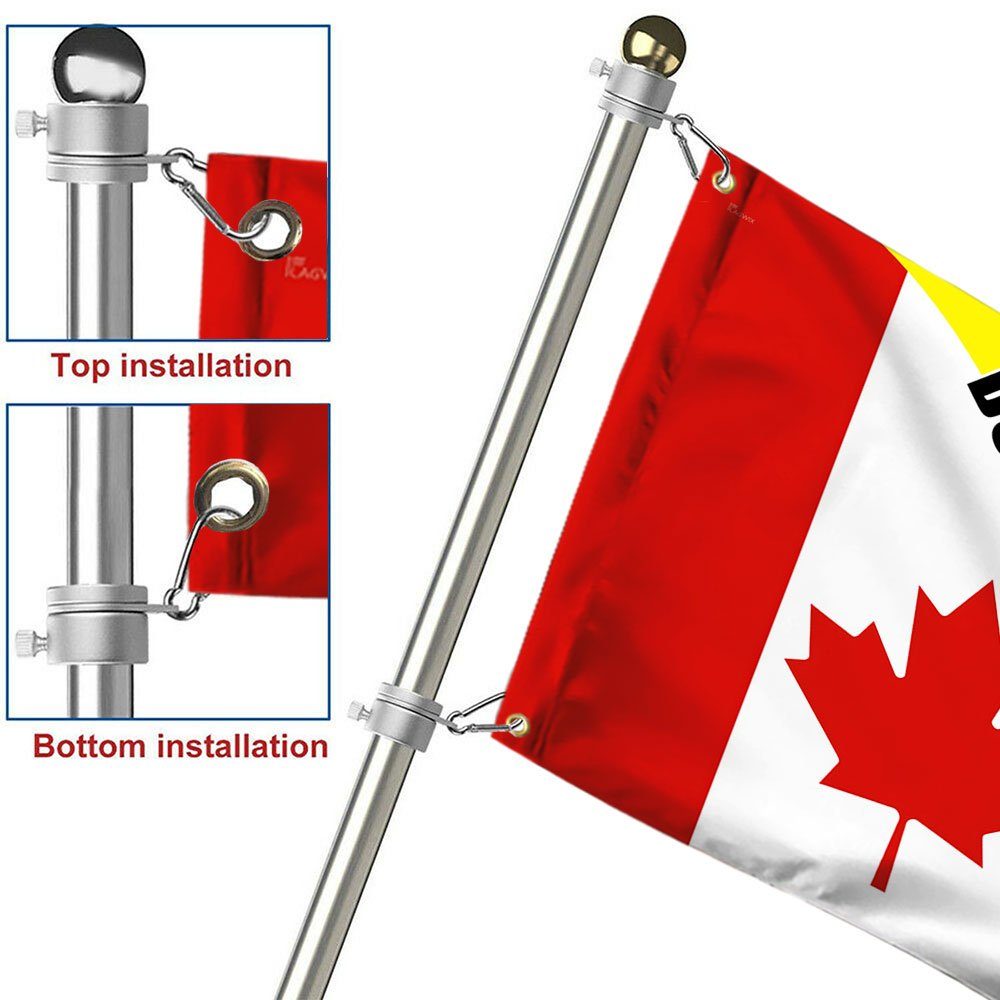 Canadian Gadsden Flag, Don’t Tread On Me Eh Grommet Flag, Freedom Convoy 2022, Mandate Freedom, Truckers For Freedom, Canada Truckers QNH06GFv1