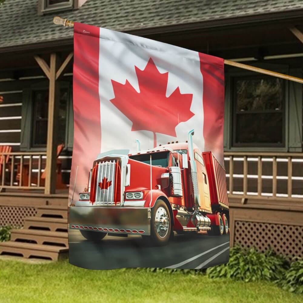 Canadian Truck, Trucker Canada Flag TPT881F