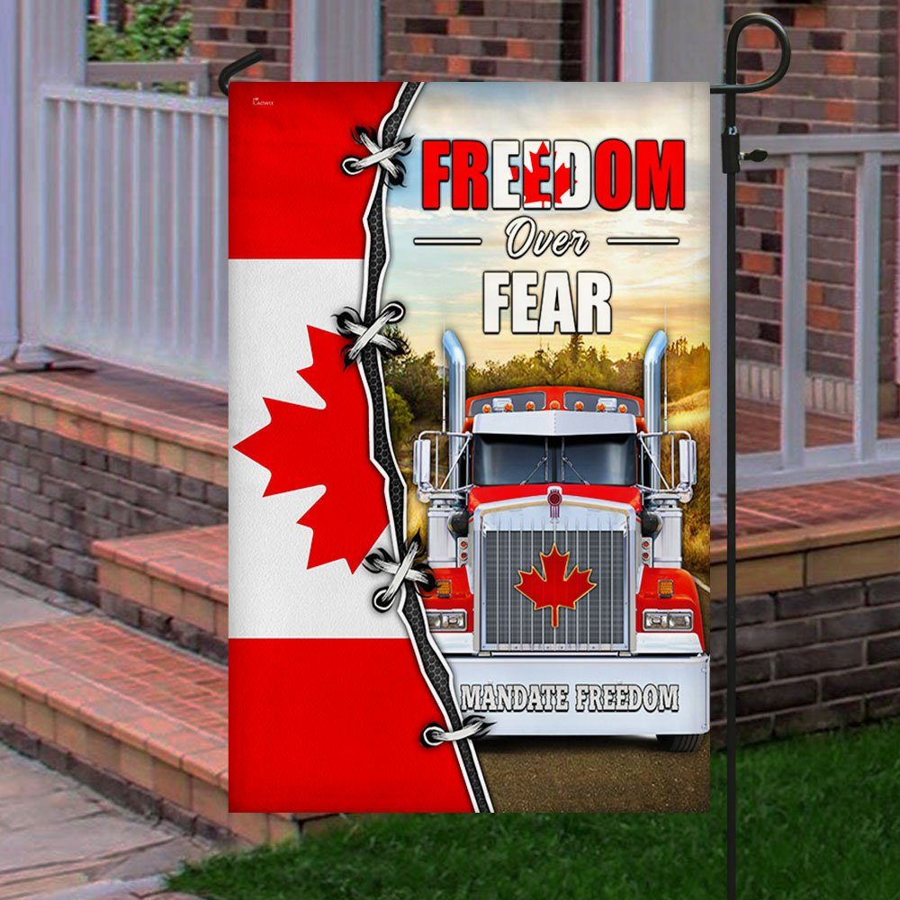 Canadian Truck Flag Freedom Convoy 2022 Freedom Over Fear MLH2215F Canadian Truck Flag Freedom Convoy 2022 Freedom Over Fear MLH2215F