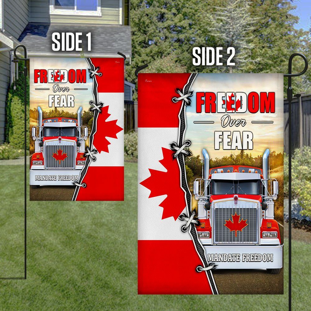 Canadian Truck Flag Freedom Convoy 2022 Freedom Over Fear MLH2215F Canadian Truck Flag Freedom Convoy 2022 Freedom Over Fear MLH2215F