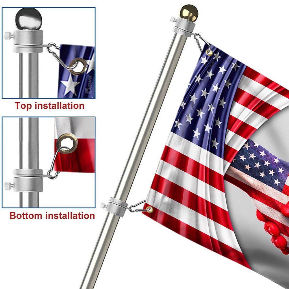 Canadian USA Friendship Grommet Flag, Freedom Convoy 2022, Truckers For Freedom QNK1043GFv1